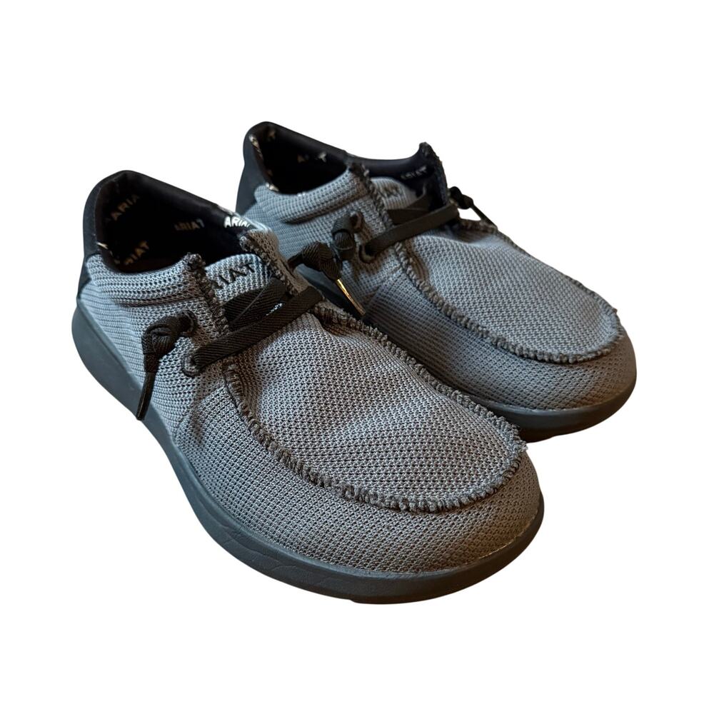 Ariat Men's Hilo Stretch Lace Casual Shoes Moc Toe Breathable Upper Knit Sz 8W